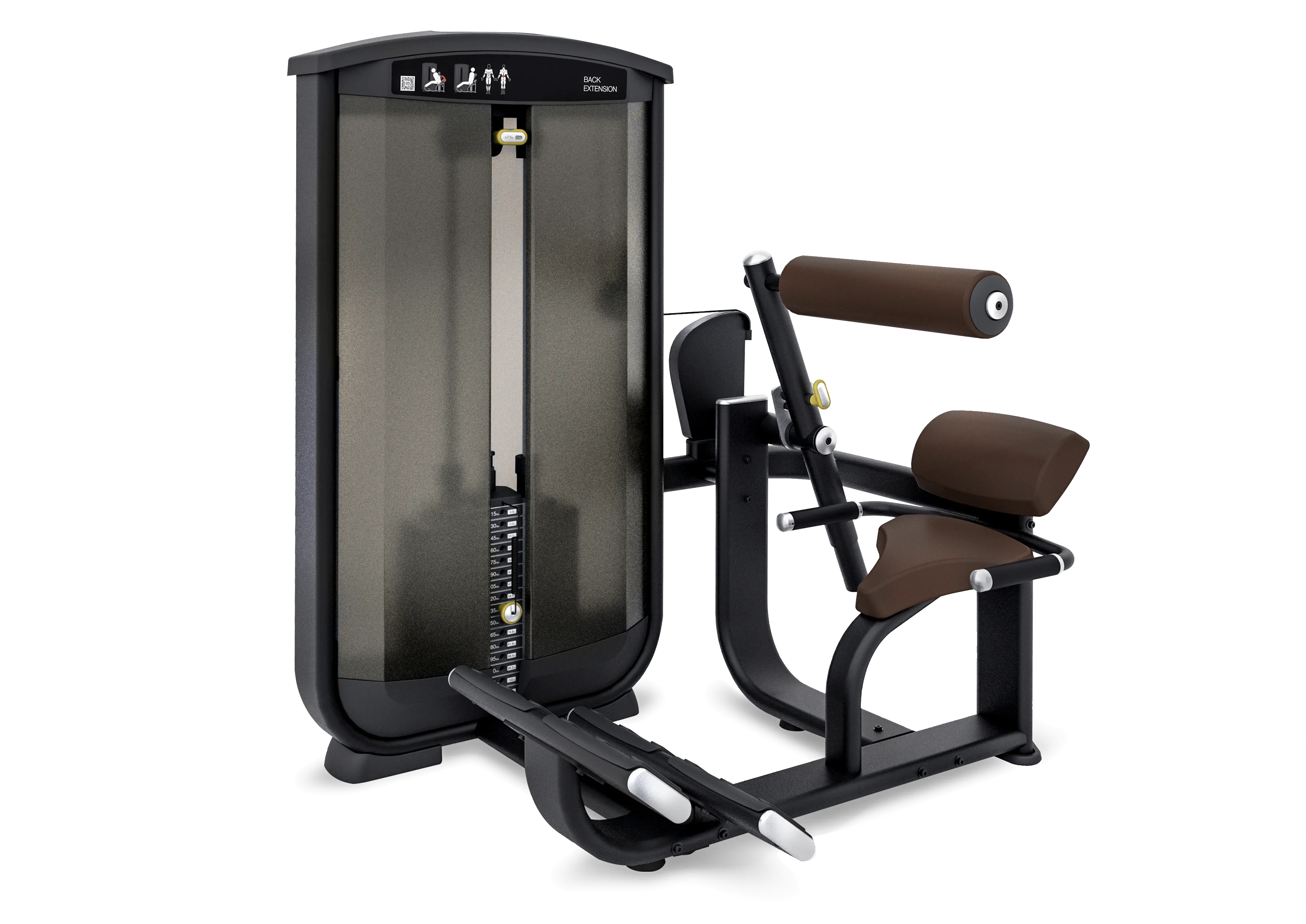 Intenza Ease Line Back Extension (vægtstak: 102 kg) - Træning af musklerne i nedre del af ryggen